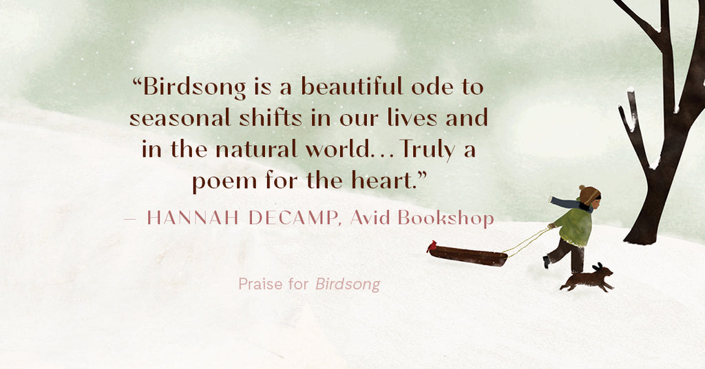 Indie booksellers are loving Birdsong!