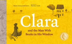 Clara and the Man With Books in his Window